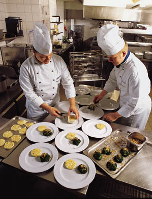 Koeche bei der Arbeit